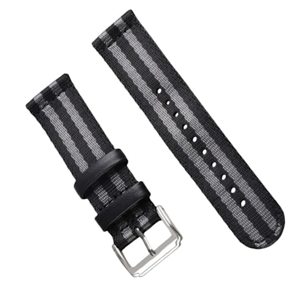 Nylonflätad klockarmband för Huawei Watch GT4 Svart+grå 20 mm