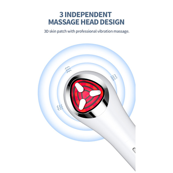 Microcurrent Ansigtsmassager: LED-Lysterapi, EMS-Løft og 3D-Vibration til Hudopstramning og Anti-Aging