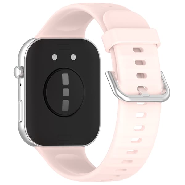 Silikonerem til Huawei Fit 4 - Lys Pink, Sølvspænde Pine Pine