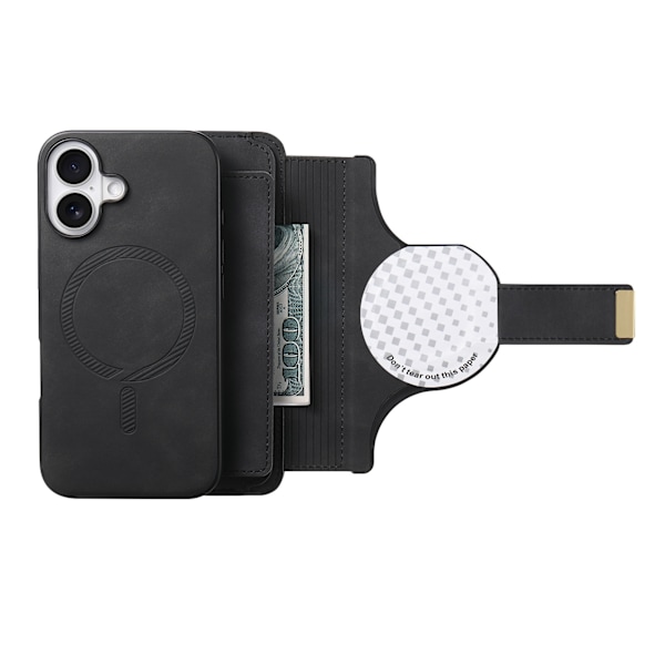 Telefonpungetui til iPhone 16 Plus med ringholder