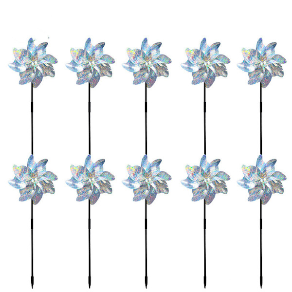 Vindspindere / reflekterende fugleskræmsler 10-Pack 10-Pack