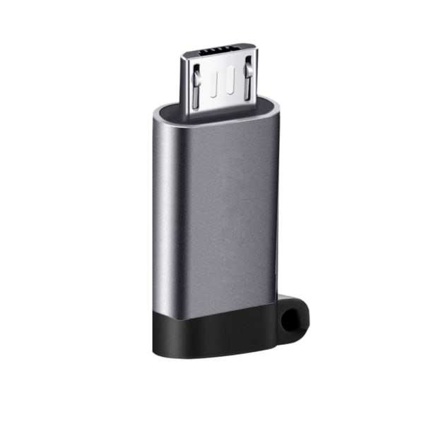INF USB-C (hun) til Micro USB (han) adapter Alugrå