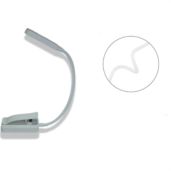 Book Clamp Light - 16 LED läsljus Vit