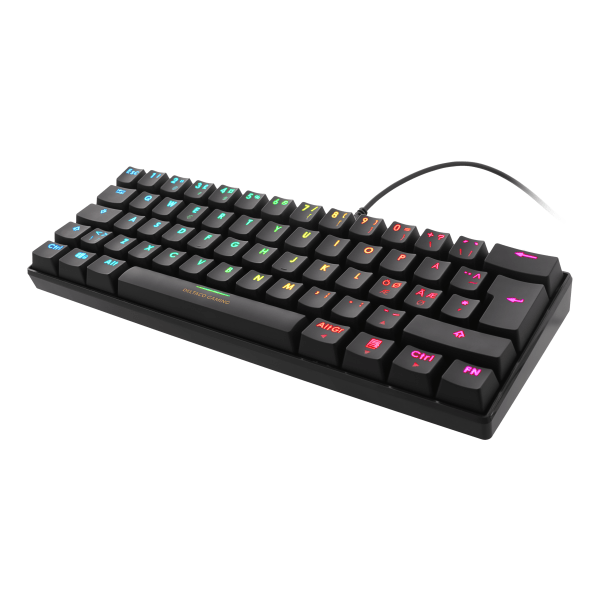 Mini mechanical keyboard 60% PANNordic RGB brown switch