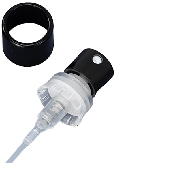 Sprayhuvud för parfymflaska - 13 mm krympspraypump med smidig stängning Svart