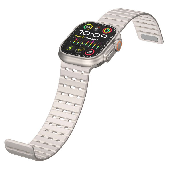 Åndbar magnetrem til Apple Watch Series 1-9 generationer 42/44/45 mm Guld