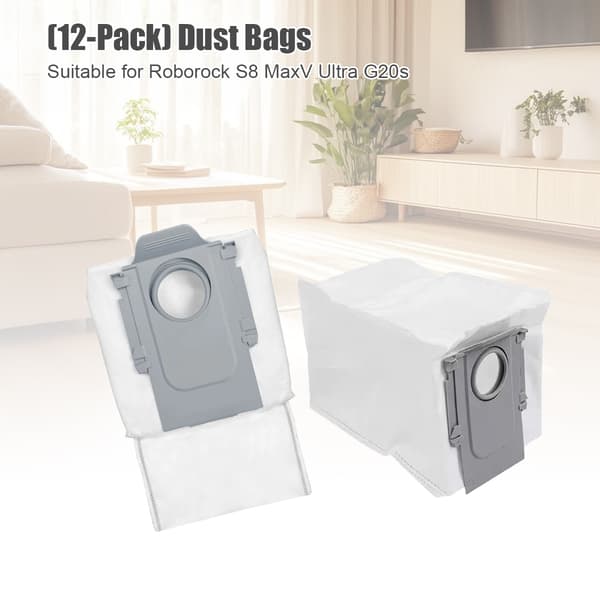 Dammsugarpåsar till Roborock S8 MaxV / Ultra G20s (12-pack)