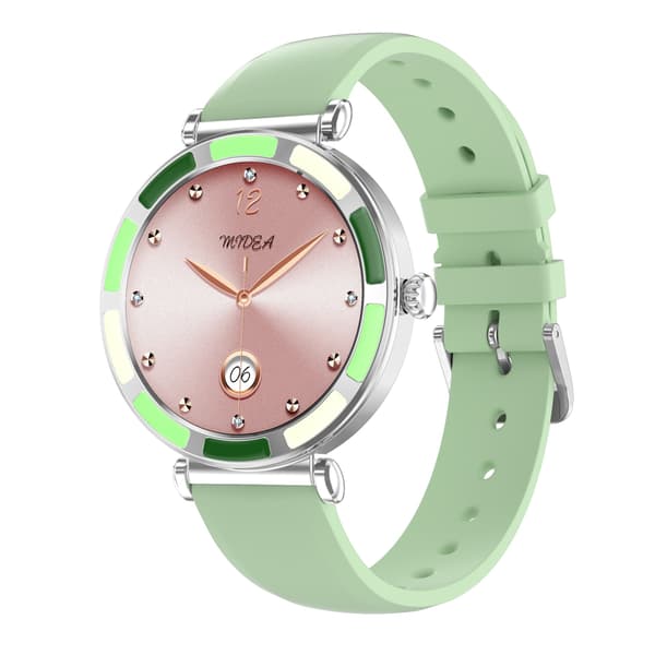 Multifunktionell Smartwatch med Bluetooth-samtal och Hälsoövervakning, kompatibelt med Android och iOS Green Green