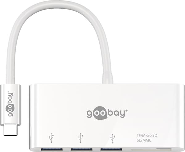 USB-C™-multiportadapter till 3x USB-A och cardreader