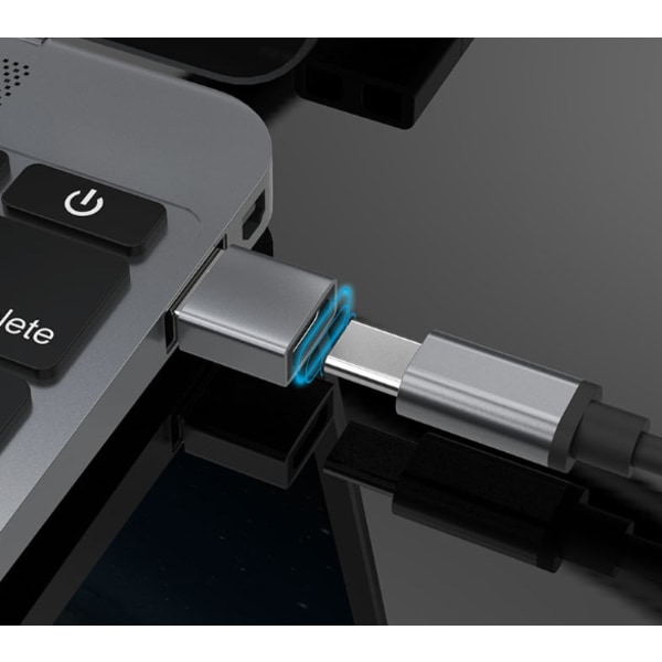 INF USB-A (hane) till USB-C (hona) adapter Svart