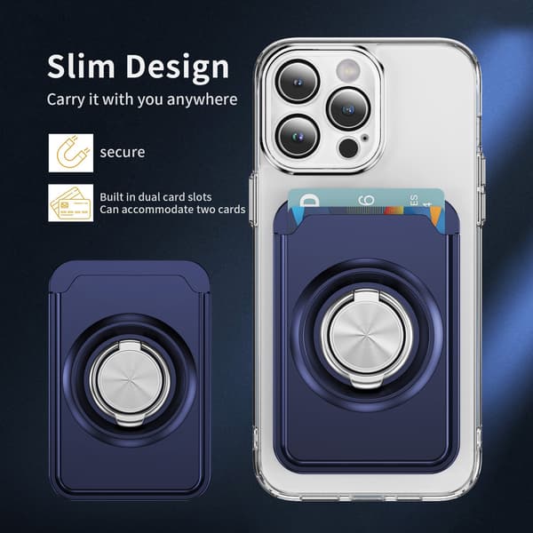 360 Holder Card Wallet Blue Blue
