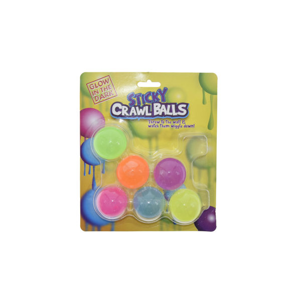 Fidget Toys Sticky Crawl Balls 6pack