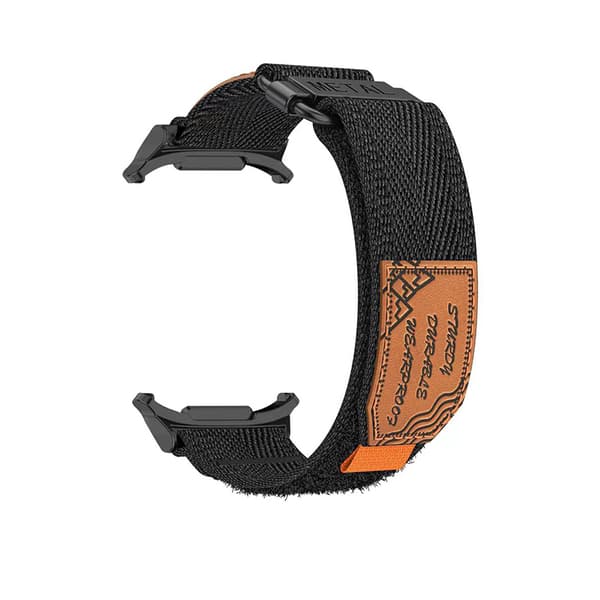 Flettet nylonrem til Samsung Galaxy Watch 7 Black Black