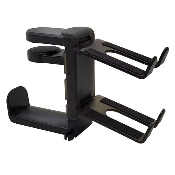 Gaming Controller & Headphone Stand med Dobbeltkroge - 360° Rotation, Ikke-Boremontering, kompatibel med PS5
