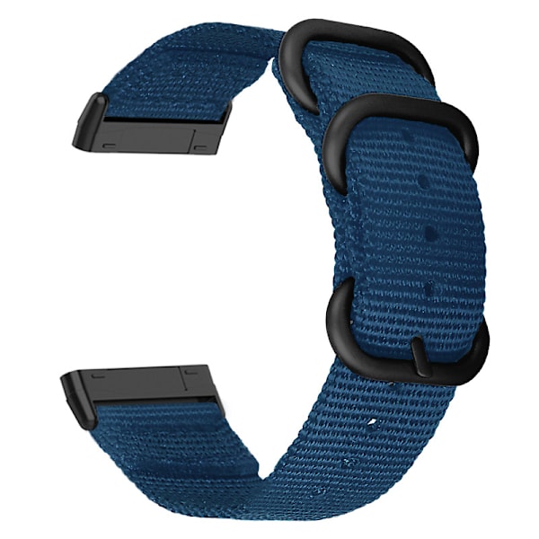 Nylon Canvas Armband för Fitbit Versa 3/Sense Blå
