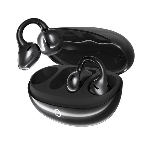 BX30 öppet-öra clip-on trådlösa Bluetooth-hörlurar med ENC-brusreducering, dubbla element, touchkontroller och 400mAh batteri
