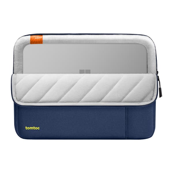 TOMTOC Defender-A13 computertaske til 14 tommer, marineblå, med 360° beskyttelse og tilbehørslomme