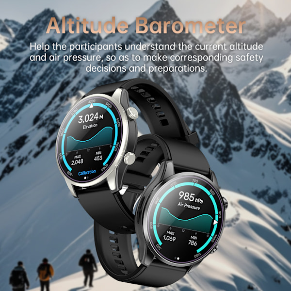 GPS Bluetooth -älykello terveyden seurannalla