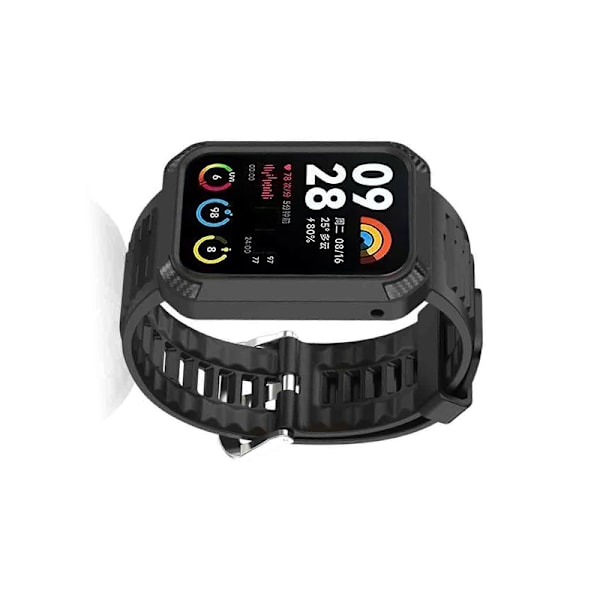 Xiaomi Band 8 Pron kellonranneke suojakehyksellä Musta