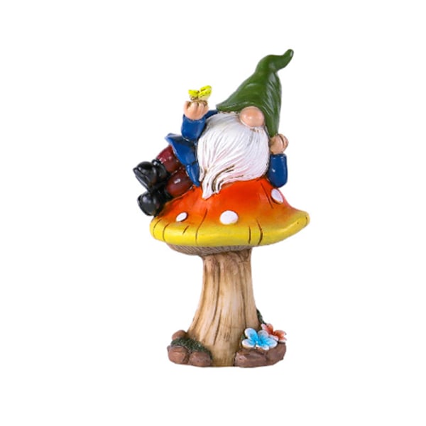Gnome dekoration staty för trädgård uteplats gård gräsmatta utomhus