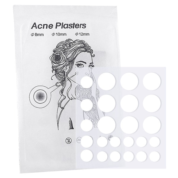 Invisible Hydrocolloid Acne Patches - 24 Patches per Sheet