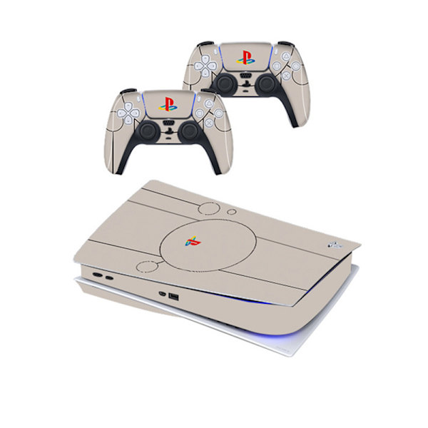 PVC-beskyttelse til PS5 og controllere Knogle hvid