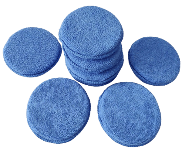 10-pack mikrofiber bilvaxningssvampar Blue Blue