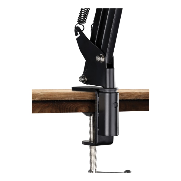 Stand for phones & tablets 4"-12.9", c-clamp, 360°, black