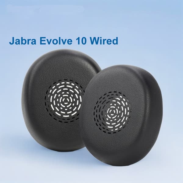 Udskiftning af sorte ørepuder kompatible med Jabra Evolve 10 Wired hovedtelefoner - 2 stk