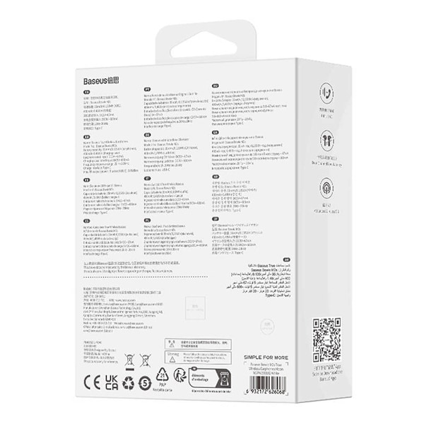 Øretelefoner TWS Baseus Bowie M2s (hvide)