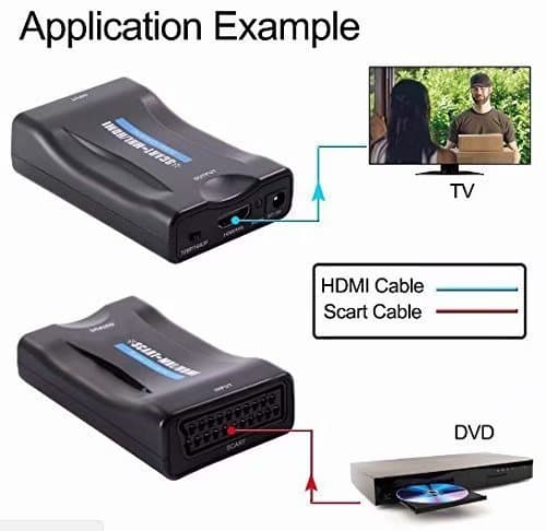 Scart til HDMI converter 1080p