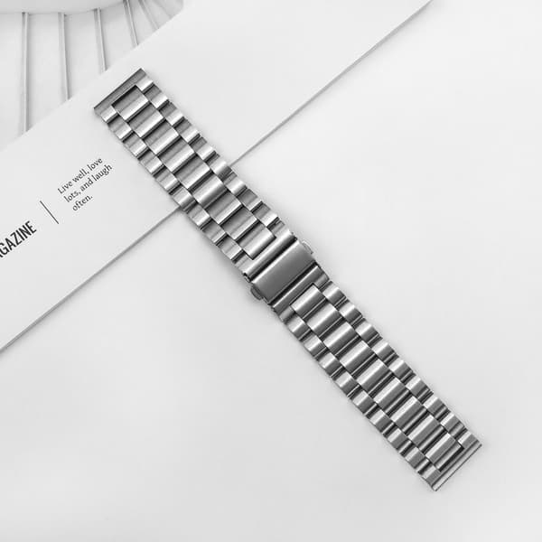 Urrem 22 mm Huawei Watch GT / Magic / TicWatch Pro rustfrit stål Silver Silver