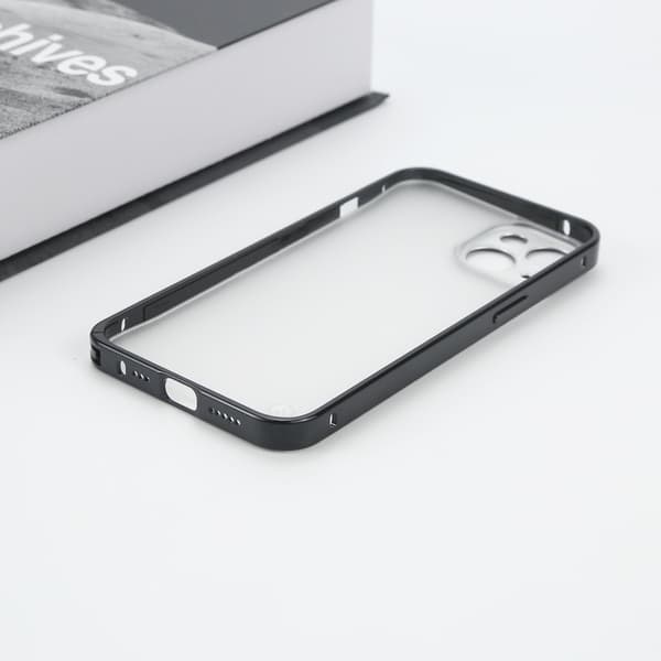 Aluminiumlegering Ram Fodral för iPhone 14 Black Black