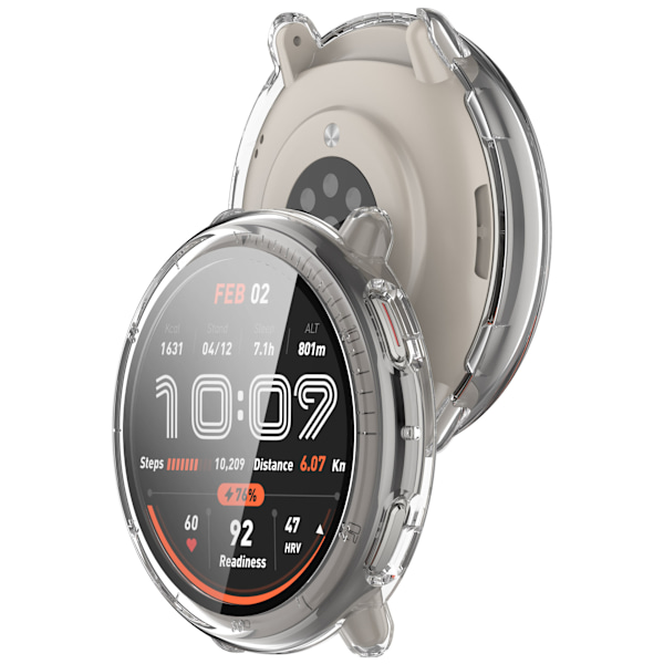 Skal till Huami Amazfit Active2 - Integrerat skärmskydd Transparent