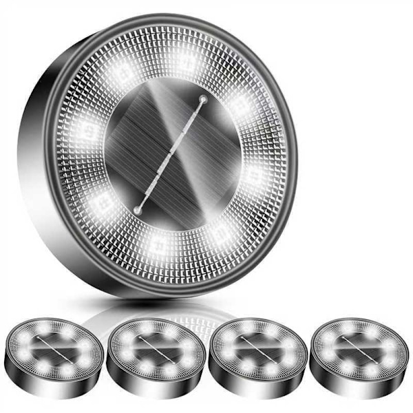 86 indbyggede lamper i rustfrit stål - sæt med 4 Silver Silver