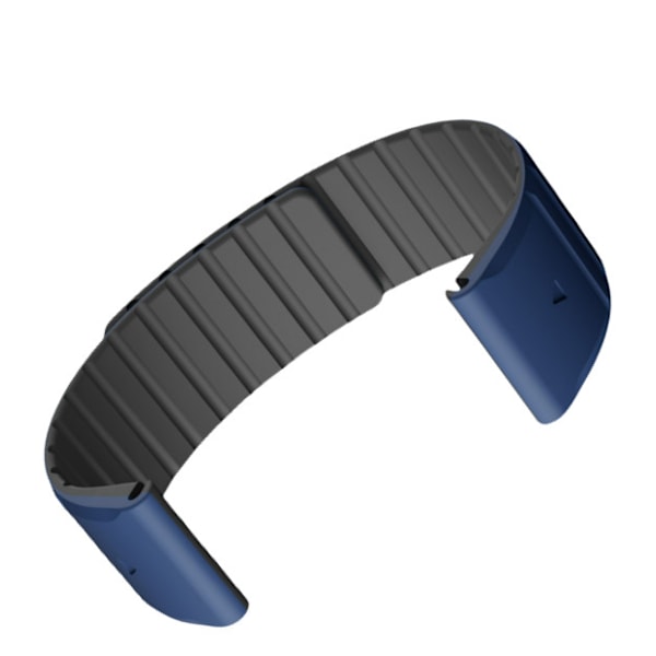 Garmin Fenix-rem, magnetisk silikone Garmin-urrem kompatibel med Fenix 8/7/6/5 Sort + blå 22 mm