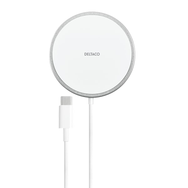 Magnetic wireless charger, iPhone 13/14/15/16, USB-C, wh/si