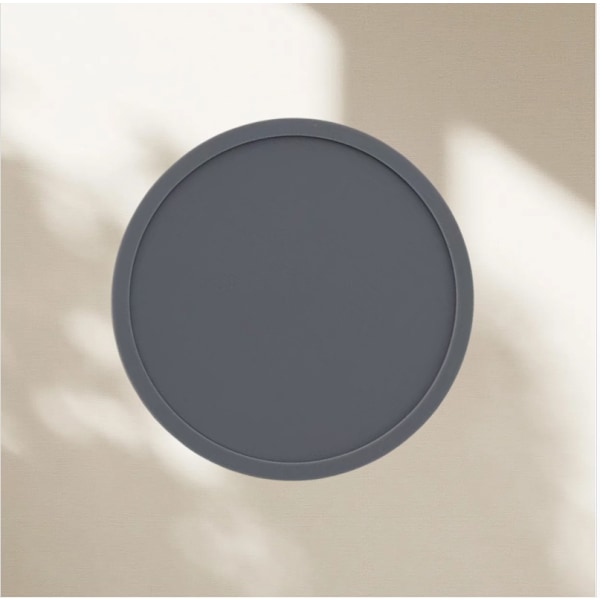 Sæt med 10 silikone coasters til bar, kaffe og vand Grey Grey