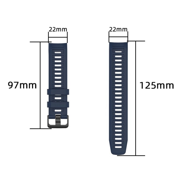 Garmin Instinct 2 silikonikellon ranneke Musta