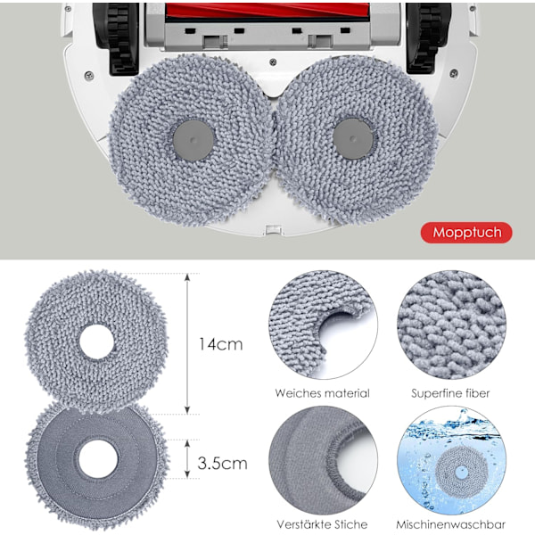INF Roborock Qrevo S/Qrevo Pro/Qrevo MaxV Robotstøvsugertilbehør