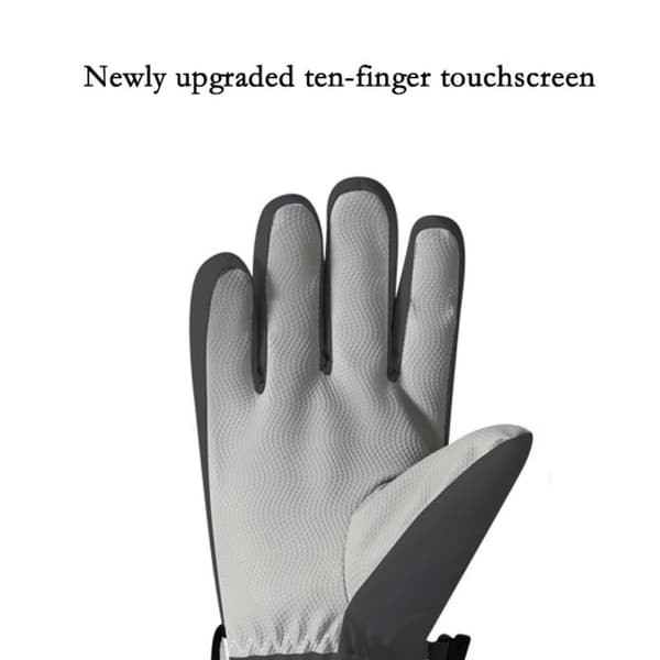 Vandtætte, varme, touchscreen-kompatible vinterhandsker til voksne - Perfekt til skiløb og andre vinteraktiviteter M M
