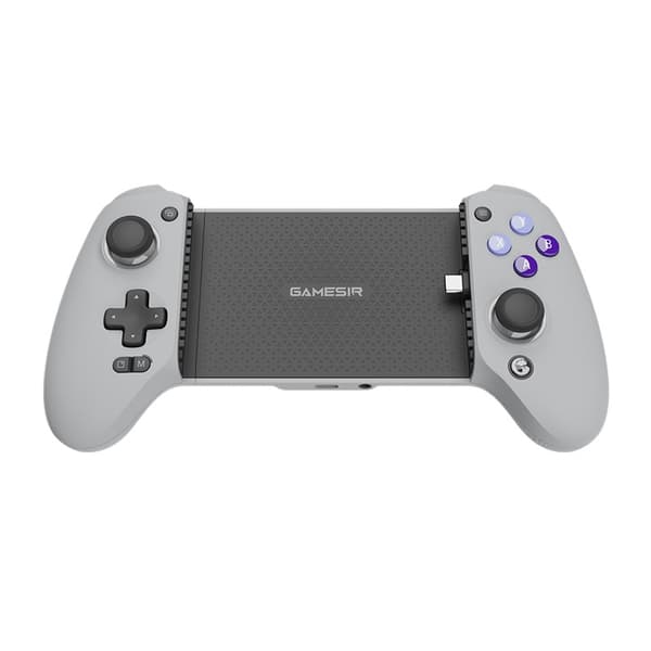 GameSir G8 Galileo USB-C mobilcontroller med telefonholder til mobilspil, Hall-effekt-styrepinde og pass-through-opladning (grå) (N)