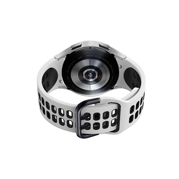 Silikone armbånd til Samsung Watch 4/5 Sort + Hvid