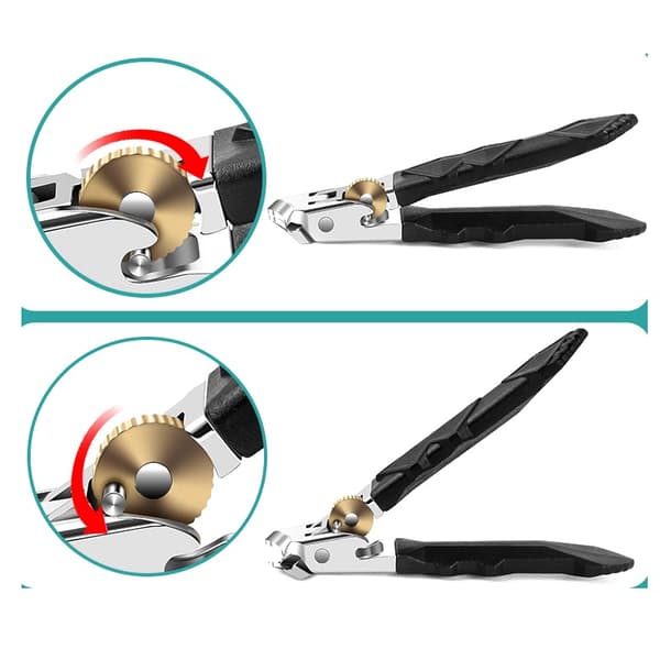 Gear Lock Skrå Stor Tænger Kompatibelt Med Plast Og Rustfrit Stål Sort 9cm Længde