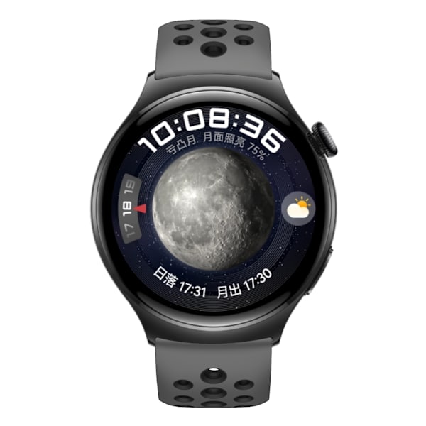 Silikonarmband för Huawei Watch 4/3, GT2, GT3 Pro Mörkgrå M