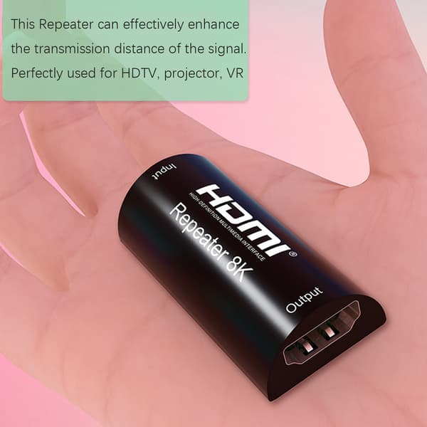 HDMI-forstærker / repeater Black Black