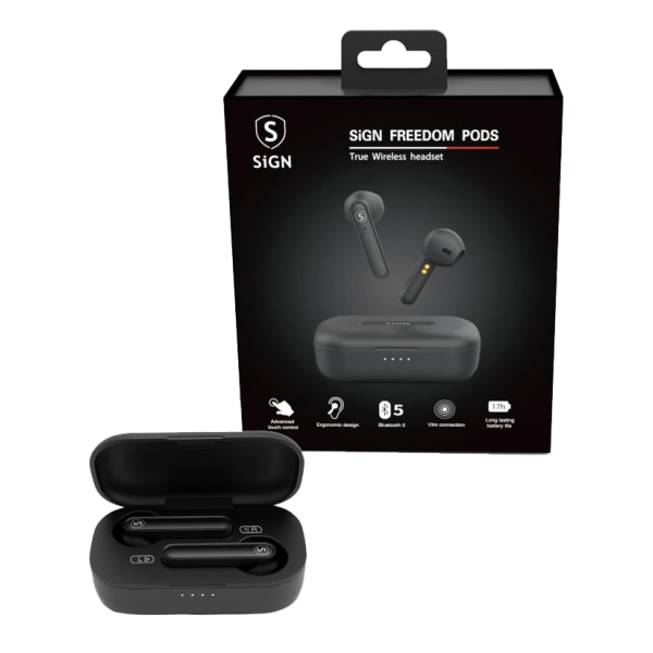 Freedom wireless in-ear buds, black