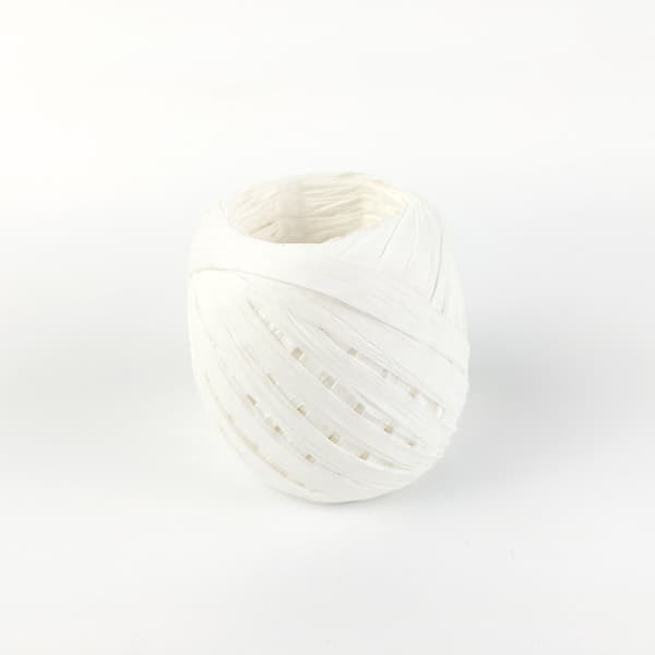 Vit Raffia Papperssnöre - Perfekt för DIY Hantverk & Inslagning