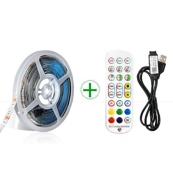 3M RGB LED Strip Lights Kit med IR & Bluetooth-kontrol