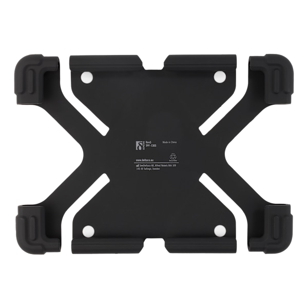 Case in silicone for 9-11.6" tablets, stand, black